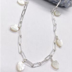 NEW FP x Luna Norte Heart Shaped Mother Of Pearl Anklet